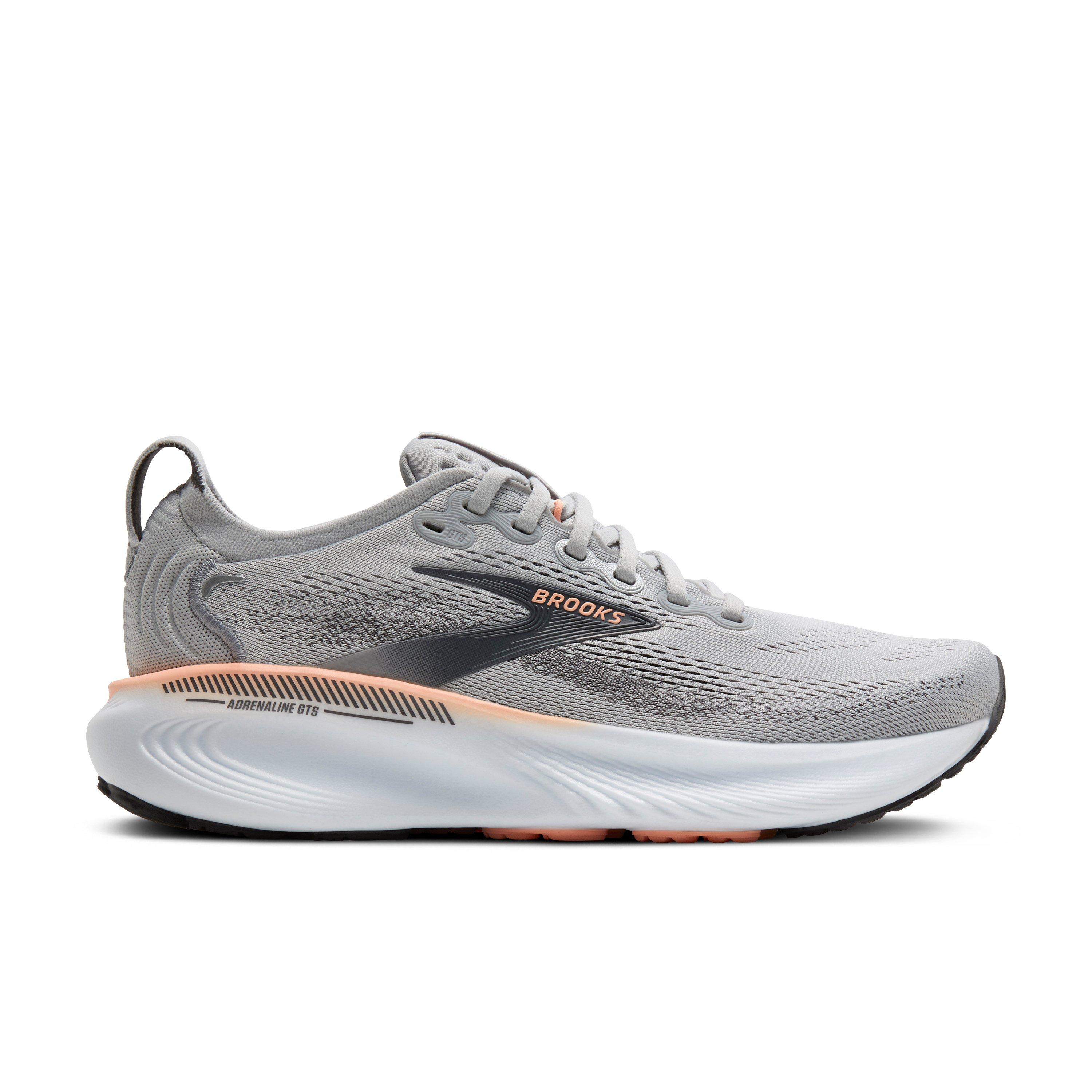 Brooks Adrenaline GTS 25 "Grey/Blackened Pearl/Coral" Women's Running Shoe - GREY/PEARL/CORAL